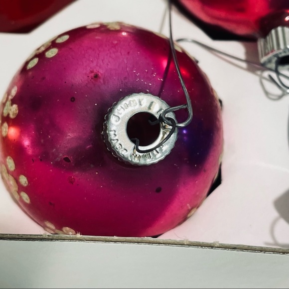Vintage Christmas glass ball ornaments Shiny Bright & Rauch 14 - Picture 7 of 13